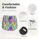 thumbnail image 4 of Balery Graffiti Pineapples Pantalones cortos deportivos para mujer con forro y dos bolsillos, elásticos, para entrenamiento, gimnasio, yoga-Small, 4 of 7