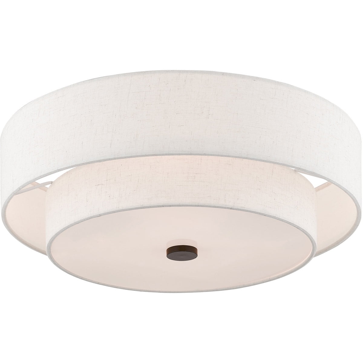 4 Light English Bronze Ceiling Light fixture with Steel base material