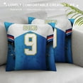 thumbnail image 3 of Nawypu  Custom Team Decorative Throw Pillow Cover - Print  Football Style Fans Name &amp; Number Birthday Gift (LA@Charger$), 3 of 5