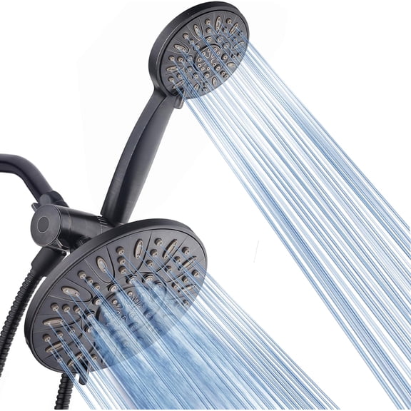 7 Inch 3-Way Rain and Handheld Shower Head Combo with Stainless Steel Hose in Oil Rubbed Bronze