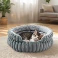 thumbnail image 4 of Klonfd Removable Round Bed Washable Cat Bed Soft With Bottom For Small Medium, 4 of 5