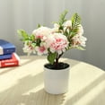 thumbnail image 3 of Visland Artificial Flower, Artificial Flower Plant Bonsai, Artificial Flower with Pot, 3 of 4