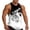 Black, variant on Men Tank Tops Pattern Print Muscle Retro Casual Athletic Sleeveless Workout Gym Vest Comfortable Breathable Summer White Shirt L