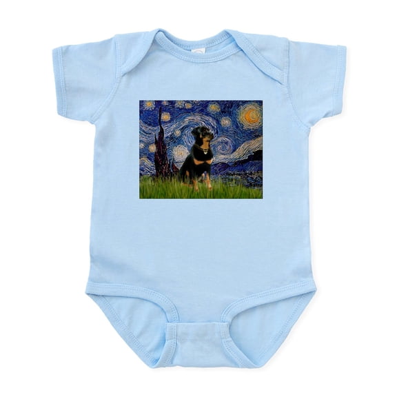 CafePress - Starry Night Rottweiler Infant Bodysuit - Baby Light Bodysuit, Size Newborn - 24 Months