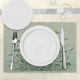 thumbnail image 3 of Ambesonne Sage Green Place Mats Set of 4, Botanical Wildfloral Art, Standard Size, Pale Teal Emerald, 3 of 5