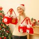 thumbnail image 3 of Bolsas de regalo de Navidad para niños, bolsa de manzana de felpa, Papá Noel, muñeco de nieve, alce, decoraciones, bolsas de regalos de Navidad, bolsillos de dulces, decoración de Feliz Navidad, 2023, 3 of 4