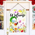 thumbnail image 6 of Spring Flag, Hello Spring Flags for Outdoors 28 x 40 Double Sided, Welcome Spring Gnome with Flowers Blossoms Burlap House Flag Seasonal Signs Banners for Outside Lawn Garden, 6 of 6