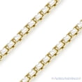 thumbnail image 2 of 1.8mm Diamond-Cut Round-Box Chain Necklace in .925 Sterling Silver w/ 14k Yellow Gold, 2 of 2