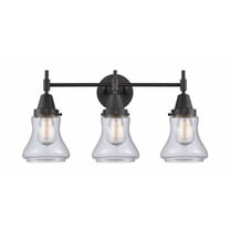 447-3W-BK-G192 Innovations Lighting Bellmont - 3 Light Bath Vanity-11.5 Inches Tall and 24 Inches Wide-Matte Black Finish-Clear Glass Color