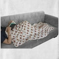 thumbnail image 6 of Sushi Soft Flannel Fleece Blanket, Repeating Food Pattern Raw Fish and Rice with Caviar Toppings Flat Style, Cozy Plush for Indoor and Outdoor Use, 50" x 60", Orange Salmon Dark Blue, by Ambesonne, 6 of 6