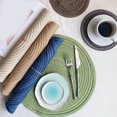 thumbnail image 3 of Paokuoon Heat Resistant Table Mat 2 Pcs Round Table Mat Set Woven Placemats Dining Table Non Slip Coasters Heat Resistant Bowl Pads Drink Anti scalding Drink Mat, 3 of 6