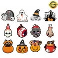 thumbnail image 2 of 12-Pack Halloween Ornaments – Cute & Spooky Mini Tree Decorations – Skull, Pumpkin, Ghost Hanging Pendants for Halloween Tree, Party, Porch & Home – Cardstock Festival Decor Supplies, 2 of 9