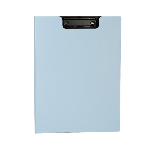 Methold Sala de reuniones Archivo A4 Portapapeles vertical Contratista Clip Board Cartas Organizador Carpeta Suministros de oficina Papelería Carpetas de archivos Azul oscuro