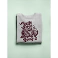 thumbnail image 3 of Naughty Krampus Humor Creepy Christmas Men's Sweatshirt, 3 of 4