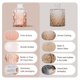 thumbnail image 5 of Juego de 30 minijarrones vintage de vidrio transparente Vase Arme, 5 of 7