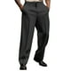 thumbnail image 1 of Pantalones rectos de traje informal de negocios lisos para hombre - Tejido compuesto Fledge, para llevar a diario en la oficina, 1 of 8