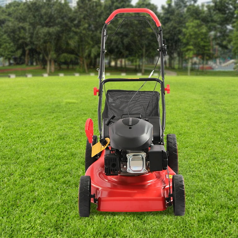 4 Stroke 173cc 4000W 6.0HP Engine Gas Powered Lawn Mower w Walk Behind Handle Walmart