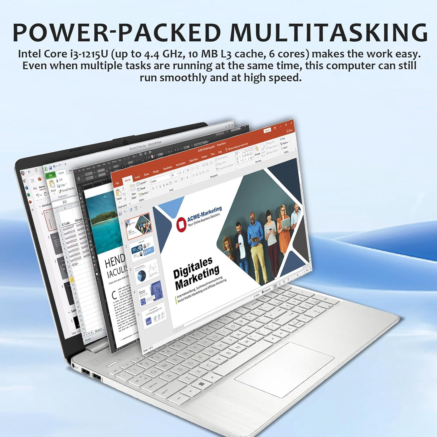 HP Flagship 15.6" Touchscreen Laptop, Intel i3-1215U, Intel UHD Graphics, 16G RAM, 512GB SSD, Numeric Keypad, Wi-Fi 5, Bluetooth, Windows 11 Pro