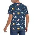 thumbnail image 2 of Hirioo Modern Modern Excavator for Men's Baseball T-shirt Shirts Short Sleeve Casual Summer Button Stretch T Shirts,Size S-4XL-4X-Large, 2 of 7