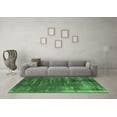 thumbnail image 3 of Ahgly Company Indoor Square Oriental Emerald Green Industrial Area Rugs, 3' Square, 3 of 4
