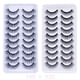 thumbnail image 1 of Pestañas dramáticas de visón 3D, pestañas postizas falsas falsas, extensiones de pestañas suaves naturales, pestañas largas y tenues hechas a mano, 20 pares hola suerte  unisex, 1 of 2