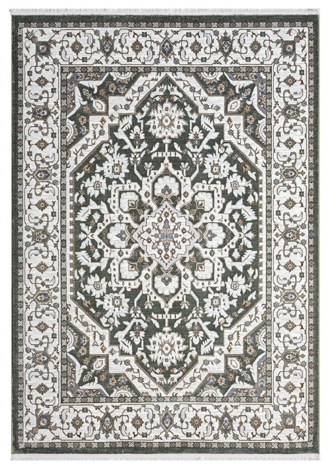 United Weavers Riviera Delora Area Rug, Border Pattern, Green, 7'10" X 10'6"