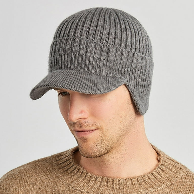 Atlanta Wool Visor Beanie for Men