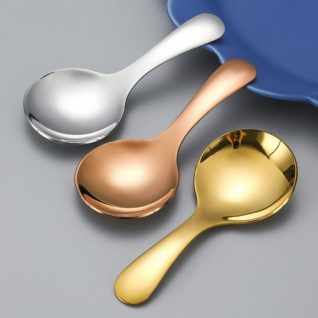 Becaristey Stainless Steel Lightweight Camping Spoon Fork Tableware Outdoor Adventures Durable Easy To Clean Rosegold fork