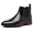 Black, variant on Men's Leather Wingtip Carving Dress Oxford Boots Fashion British Style Pointed Toe Elastic Band Slip On Chelsea Boots Casual Business Formal Ankle Boots