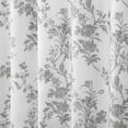 thumbnail image 3 of Psoiuetr Gray Shower Curtain Cotton Floral Cottagecore Spring Shower Curtain for Bathroom 72" W x 72" L, 3 of 6
