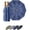 A-Navy, variant on Large 45/50 Inch Rain Cats Windproof Umbrella, 10 Reinforced Fiberglass Ribs Automatic Compact Folding Travel Umbrella, Waterproof Thick Fabric with Ergonomic Wooden Handle