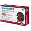 Simparica Trio Chewable Tablet for Dogs, 11.1-22lbs, (Caramel Box), 6 Chewable Tablets (6 mos. Supply)