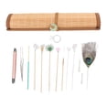 thumbnail image 2 of Palillo De Plumas Para Quitar Cera De Oídos, 8 Varillas De Plumas Para Aliviar La Fatiga, Juego De Masaje De Cera Para Oídos Con Púa Para Orejas Para El Hogar, 2 of 7