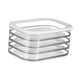 thumbnail image 4 of Contenedor para Fiambres para Refrigerador, Contenedor de 4 Niveles para Carnes, Contenedor para Tocino, Contenedor para Fiambres de Pavo Y Embutidos., 4 of 9
