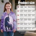 thumbnail image 7 of Uorisanigo Quarter Zip Pullover Sweatshirts Long Sleeve Half Zipper Sweatshirts Loose Horse Purple Marble Quarter Zipper Pullover Shirts Teen Girl Athletic Outerwear Trendy Clothes, 7 of 7