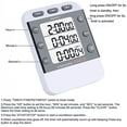 thumbnail image 2 of Digital Kitchen Cooking Timer,3 Channels Count UP/Down Timer,ON/Off Switch Stopwatch,Adjustable Volume Alarm with Magnetic Back, Stand,No Battery Included., 2 of 4