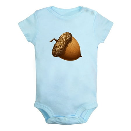 

Nature Pattern Acorn Rompers For Babies Newborn Baby Unisex Bodysuits Infant Jumpsuits Toddler 0-24 Months Kids One-Piece Oufits (Blue 18-24 Months)