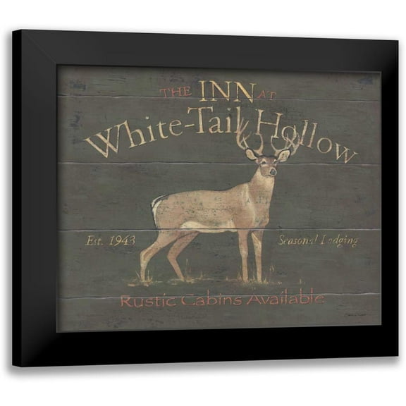 Marrott, Stephanie 14x12 Black Modern Framed Museum Art Print Titled - White Tail Hollow