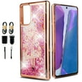 thumbnail image 1 of Value Pack ! for Samsung Galaxy Note 20 Liquid Glitter Bling Sparkling Cute Woman Girl Case Phone Case Silicone PU Shock Bumper Scratch Guard Skin Wrap Slim Cover, 1 of 4