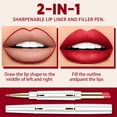 thumbnail image 4 of Double-headed Lipstick Pen Lip Liner Color Waterproof Rotating Lipstick Lip Liner Integrated Lipstick And 24-hour Lip Liner, 4 of 5