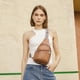 thumbnail image 2 of Bolso bandolera Telena para mujer, cruzado, cuero vegano color camel, 2 of 7
