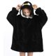 thumbnail image 1 of Sudadera de franela multifuncional, manta de televisión, ropa de descanso con capucha para niños, pijamas gruesos y cálidos, 1 of 6
