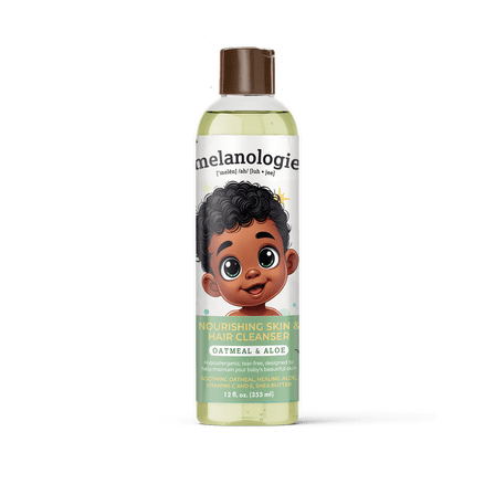 Melanologie Baby Cleanser with Oatmeal & Aloe for Skin & Hair
