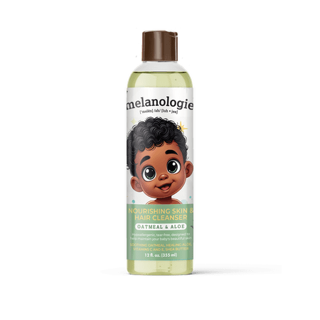 Melanologie Baby Cleanser with Oatmeal & Aloe for Skin & Hair