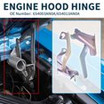 thumbnail image 3 of Hood Hinges for Nissan Versa 2012-2019 Front Bonnet Bracket No.654003AN0A/654013AN0A 1 Pair, 3 of 7