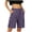 Dark Purple, variant on Inleife Womens Solid Stretch Twill Shorts Thin Waist Pull On Regular Hiking Shorts Bermuda Summer Casual With Pockets