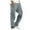 35# Gray, variant on Godokuleh Mens Casual Joggers Pants Hiking Drawstring Chino Cargo Pants Straight Leg Pants Khaki S