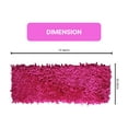 thumbnail image 2 of Home Weavers Bella Premium Jersey Shaggy Living Room Rug, Machine Washable Area Rugs, Rug For Living Room, Non Slip Accent Rugs, Soft Foldable Indoor Floor Rug, Easy To Clean, 2' x 6', Hot Pink, 2 of 2