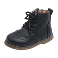 thumbnail image 2 of Botas Martin de estilo retro para niños, zapatos de cuero para niños, zapatos de otoño de caña alta, botas individuales para niñas, 2 of 5