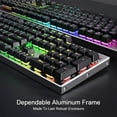 thumbnail image 3 of K556 PRO Upgraded Wireless RGB Gaming Keyboard, BT/2.4Ghz Tri-Mode Aluminum Mechanical Keyboard w/No-Lag Connection, Hot-Swap Linear Quiet Red Switch, 3 of 4